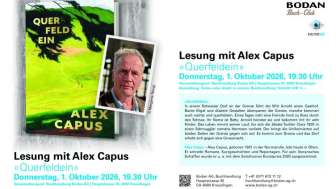 Lesung mit Alex Capus - Querfeldein