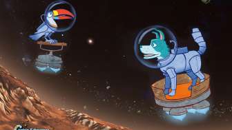 Captain Schnuppes Weltraumreise. Die neue Show für Kinder im Bodensee Planetarium.