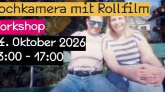 Lochkamera mit rollfilm