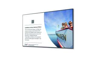 Bildschirm im Tourismusbetrieb