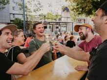 Genuss, Gruppe, Wandern, Wein