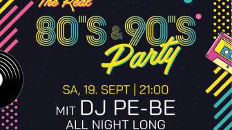 The Real 80's & 90's Party im Presswerk