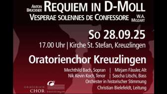 Bruckner "Requiem", Mozart "Vesperae" Bruckner "Requiem", Mozart "Vesperae"