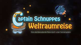 Captain Schnuppes Weltraumreise. Die neue Show für Kinder im Bodensee Planetarium.