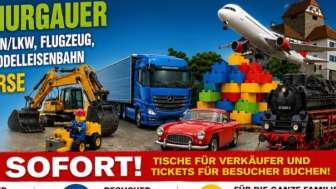 2. Grosse Thurgauer Auto, Baumaschinen, LKW, Flugzeug, Klemmbaustein, Modelleisenbahn und Spielzeug