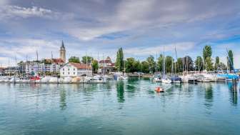 An Bord im Hafen Romanshorn unterwegs An Bord im Hafen Romanshorn unterwegs