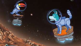 Captain Schnuppes Weltraumreise. Die neue Show für Kinder im Bodensee Planetarium.