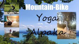 Mountainbike + Yoga auf Alpakaweide