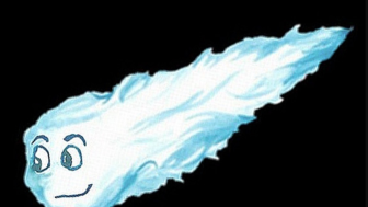 Die Reise des kleinen Komenten zur Sonne.